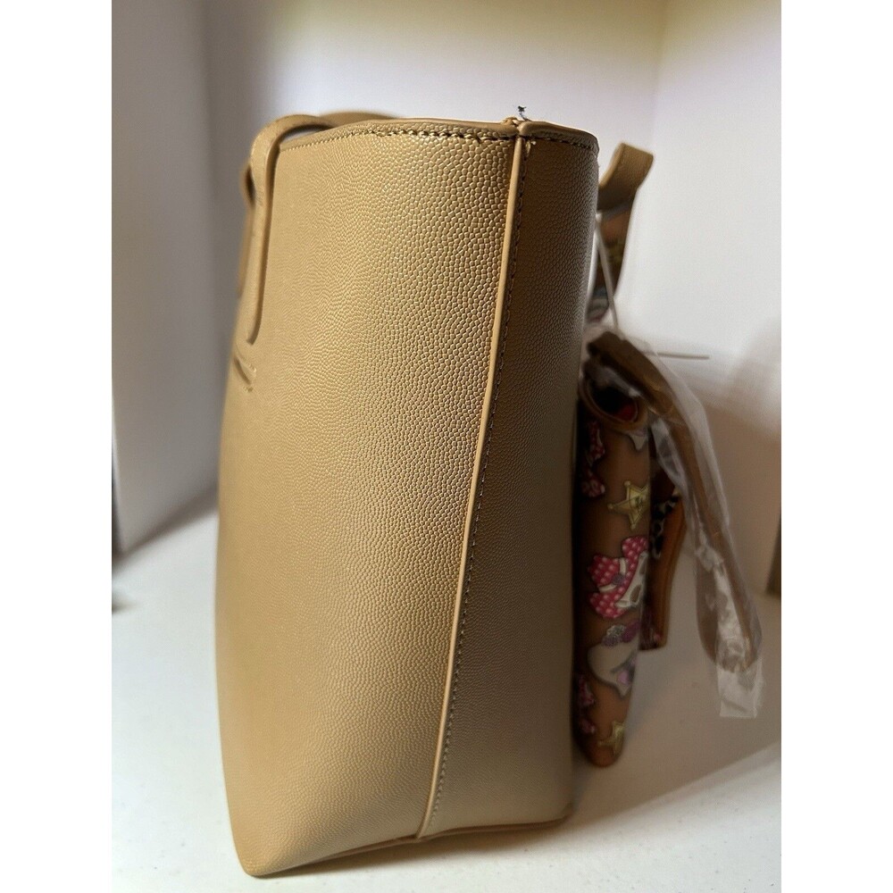 Betsey Johnson Camel Tote Bag Purse Cowboy Western Skull Wristlet Sunglass Case - Picture 9 of 14
